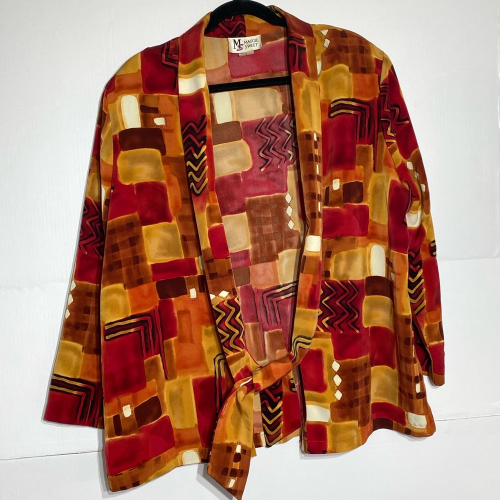 Maggie Sweet, tunic jacket open front